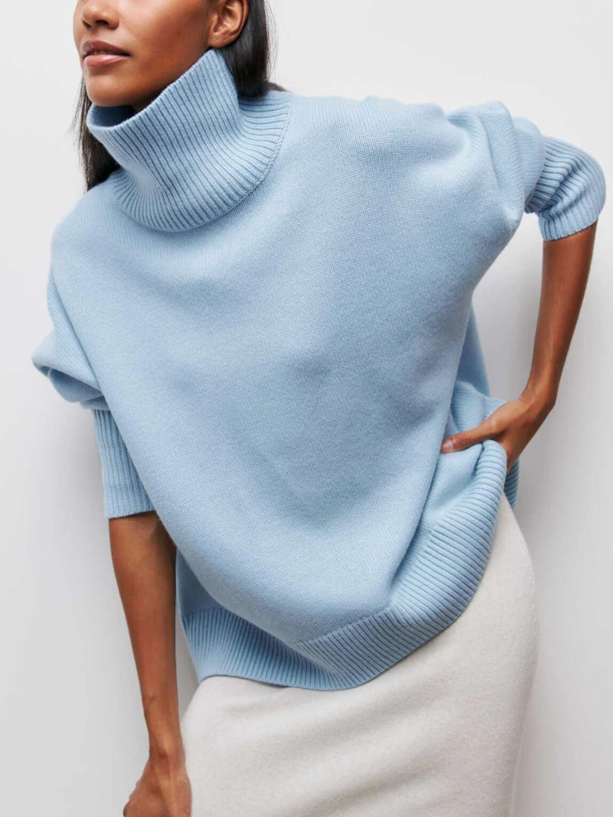 Relaxed Fit Women's Crew Neck Jumper Sweater