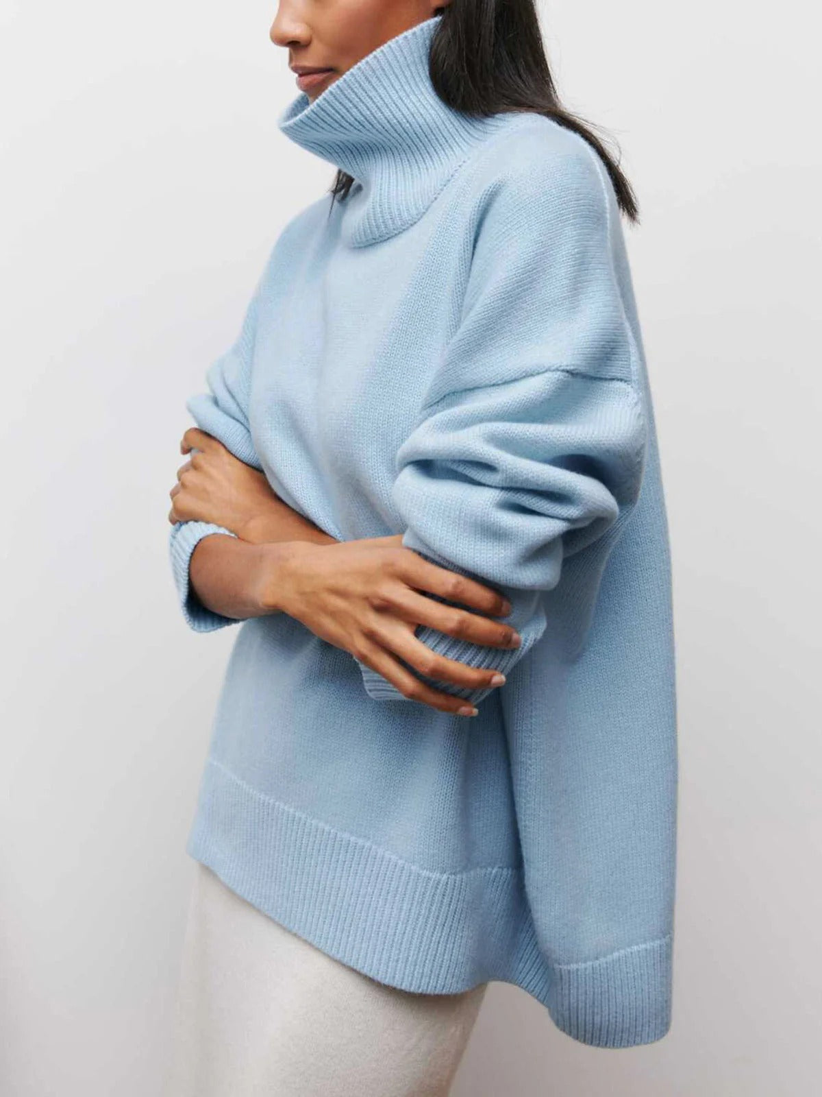 Relaxed Fit Women's Crew Neck Jumper Sweater