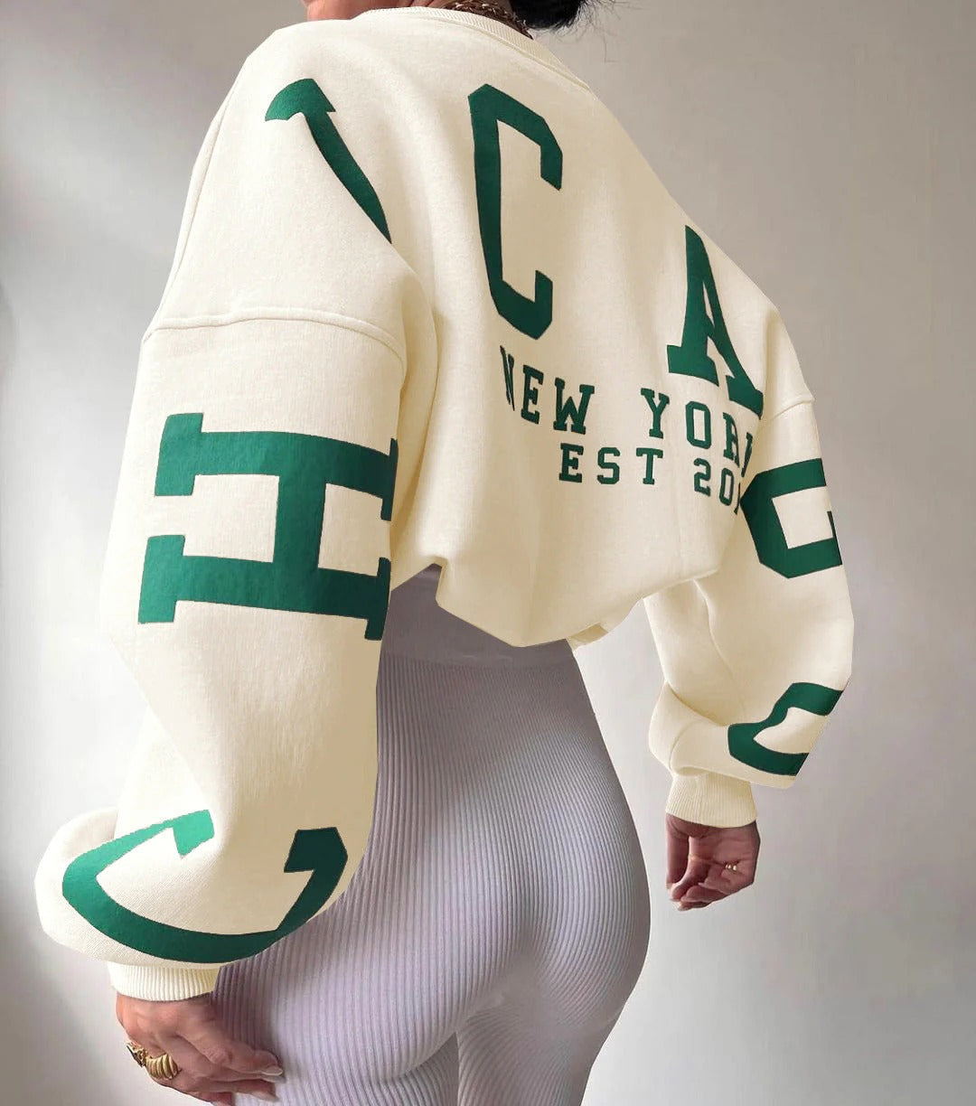 Comfortable Loose Fit Ladies Sweatshirt