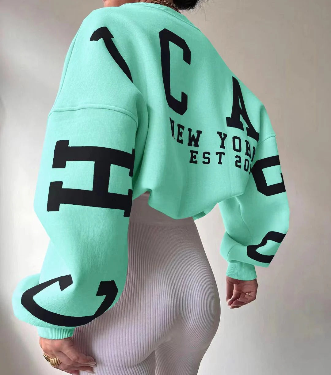 Comfortable Loose Fit Ladies Sweatshirt