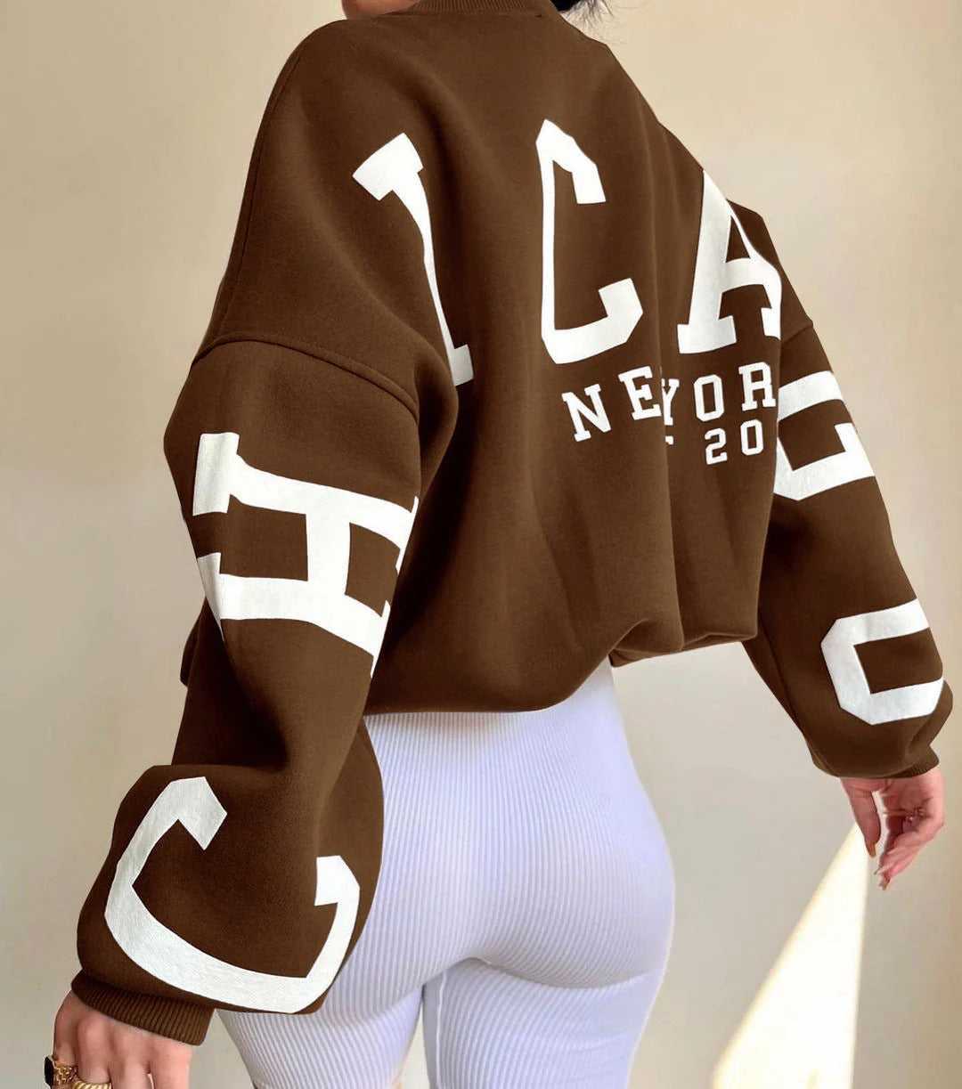 Comfortable Loose Fit Ladies Sweatshirt