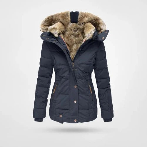 Cozy Ladies' Insulated Hooded Winter Coat