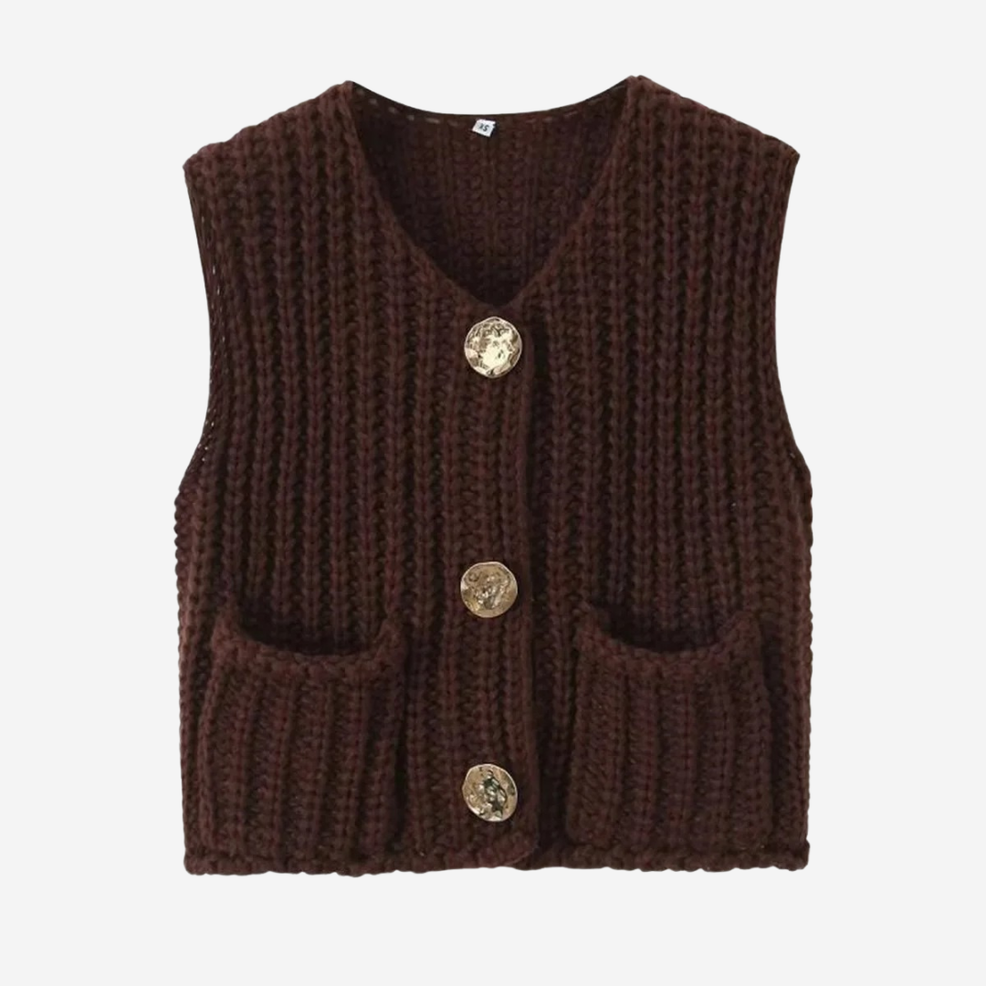 Soft Ladies Crew Neck Knit Vest
