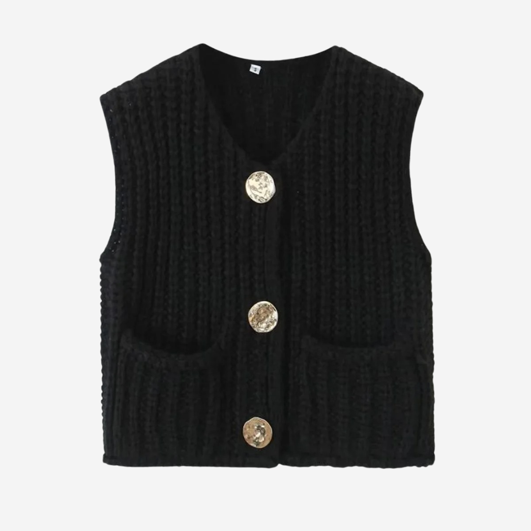 Soft Ladies Crew Neck Knit Vest