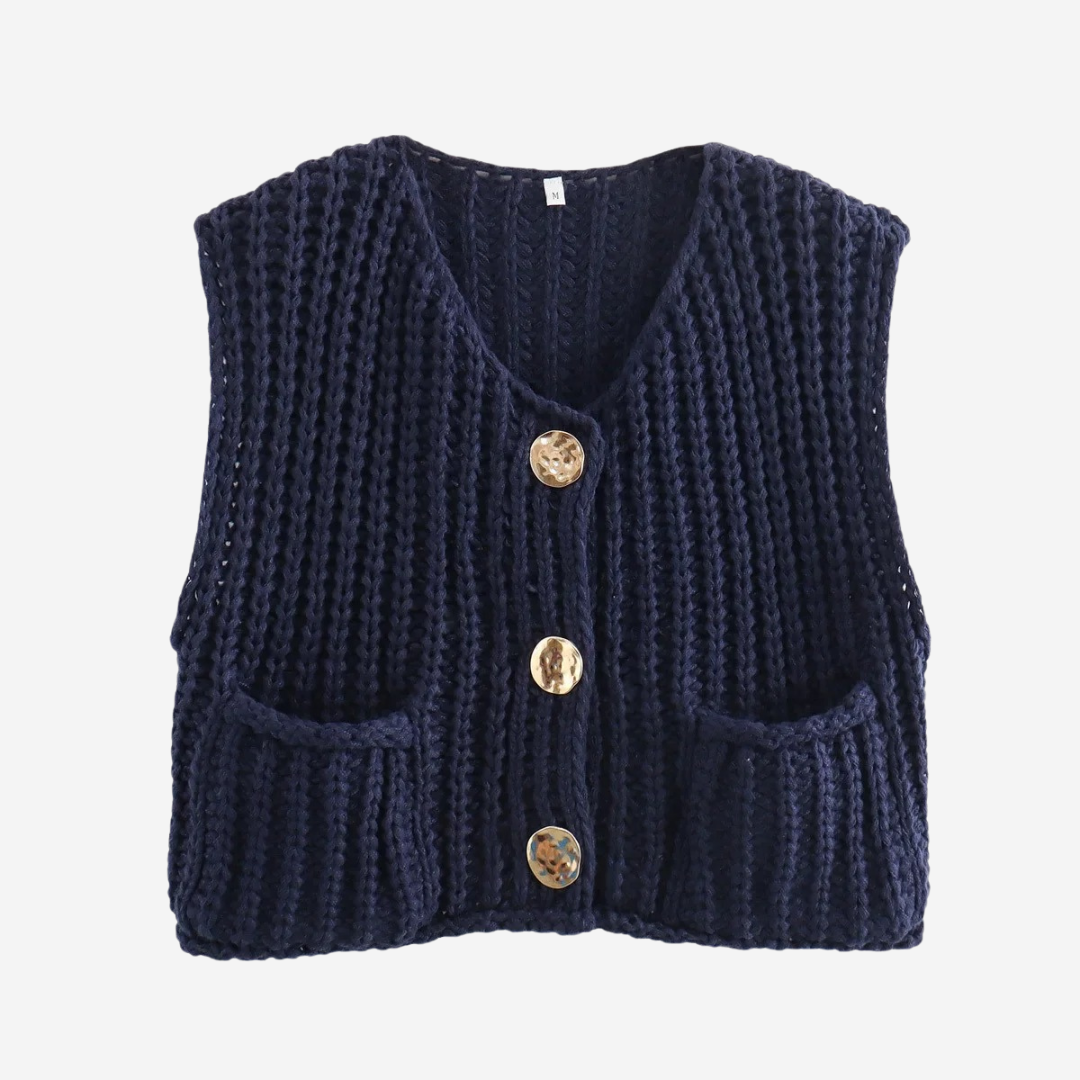 Soft Ladies Crew Neck Knit Vest