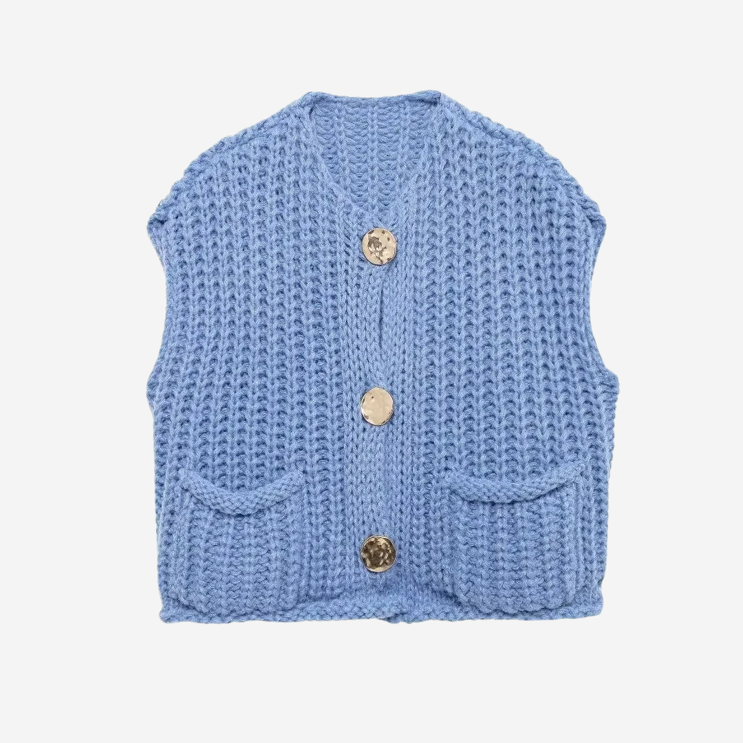 Soft Ladies Crew Neck Knit Vest