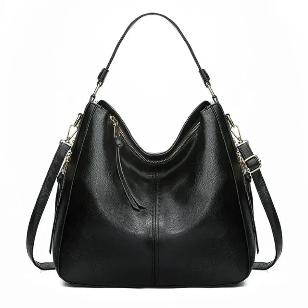 Stylish Women's Black Tote Bag Frida - OutfitLondon