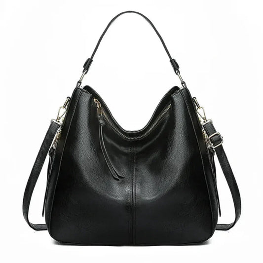 Stylish Women's Black Tote Bag Frida - OutfitLondon