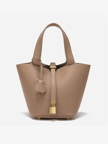 Women's Classic Leather Bucket Bag