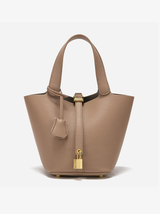 Women's Classic Leather Bucket Bag