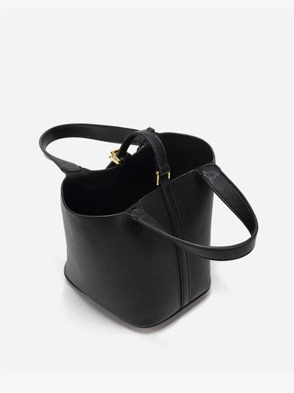 Women's Classic Leather Bucket Bag