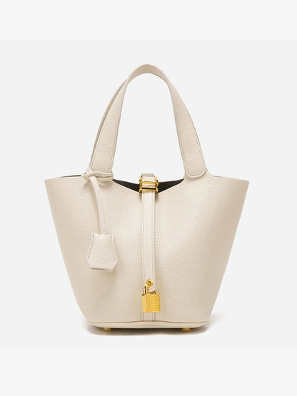 Women's Classic Leather Bucket Bag