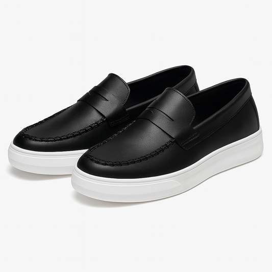Classic Brown Leather Loafers - OutfitLondon