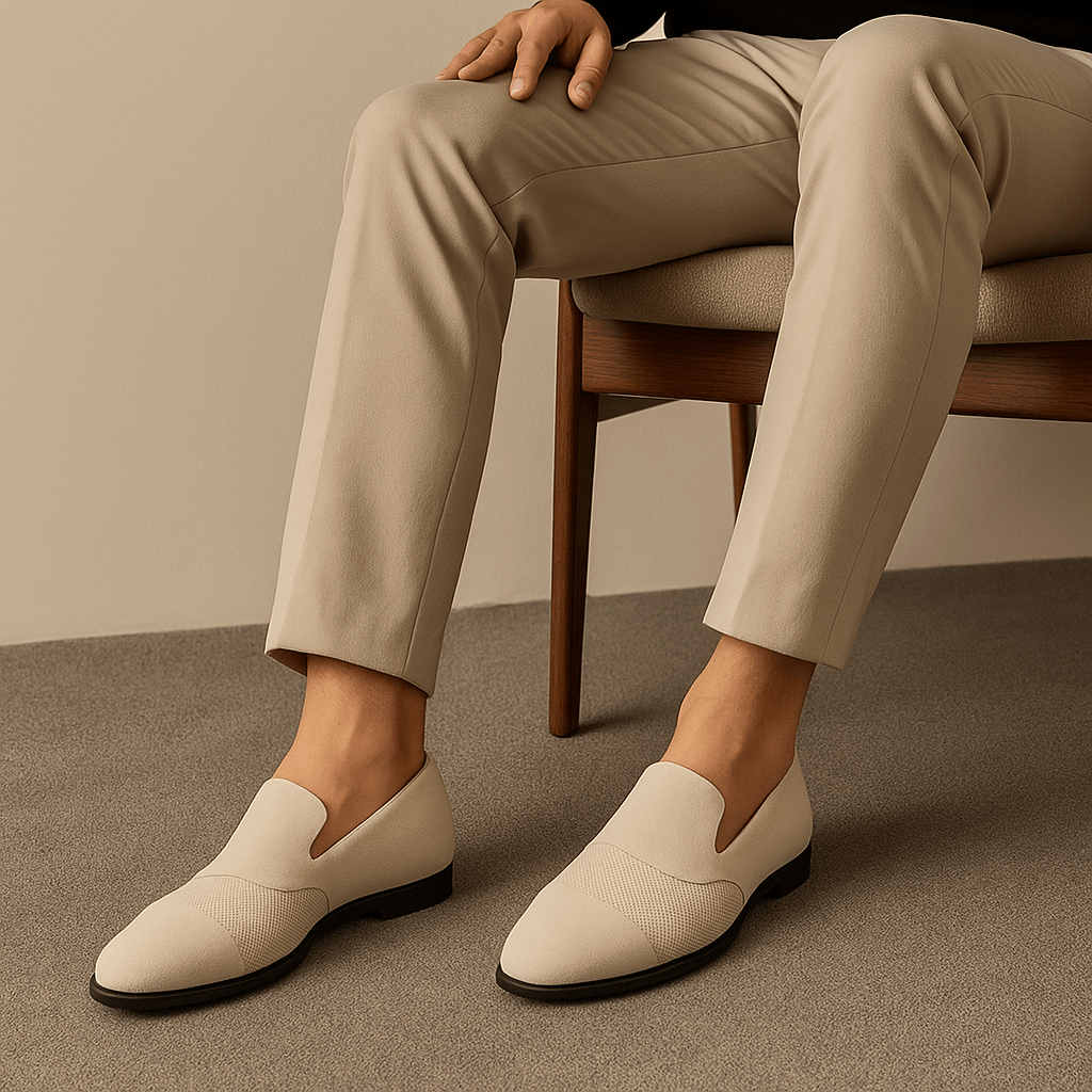 Comfortable Men's Brown Slip On Shoes
