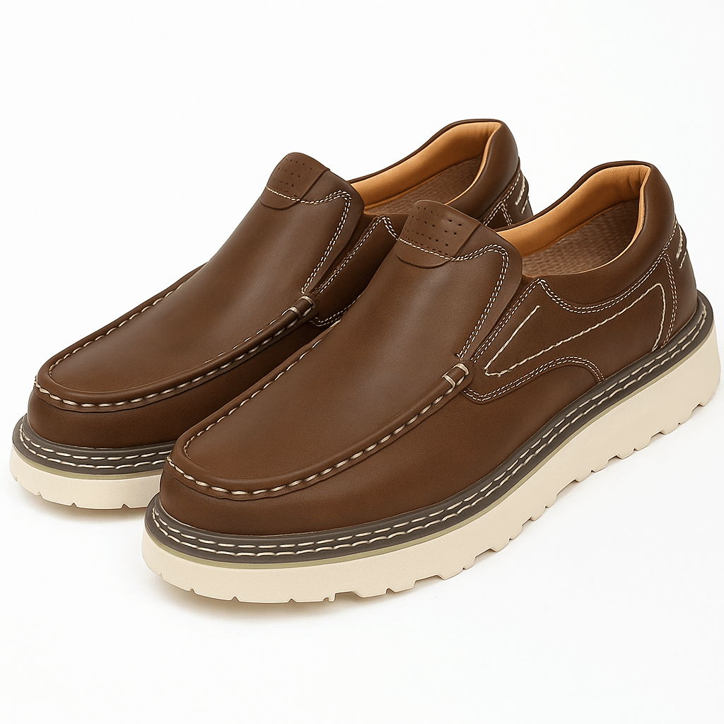 Premium Leather Walking Shoes for Men - OutfitLondon