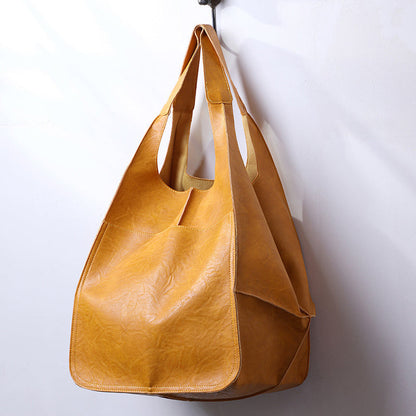Premium Leather Large Travel Tote Bag - OutfitLondon