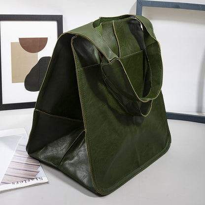 Premium Leather Large Travel Tote Bag
