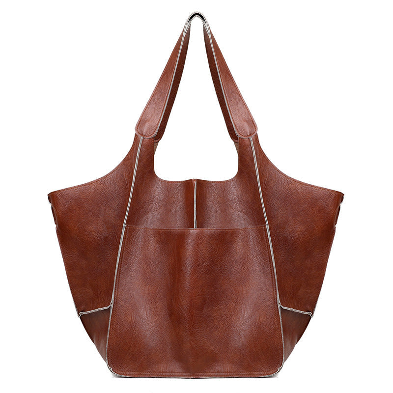 Premium Leather Large Travel Tote Bag