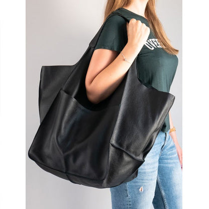 Premium Leather Large Travel Tote Bag