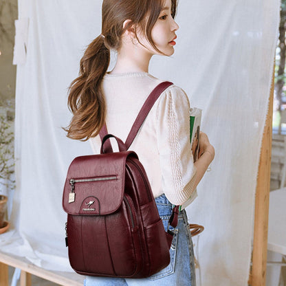 Premium Daily Leather Backpack for Ladies