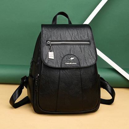Premium Daily Leather Backpack for Ladies