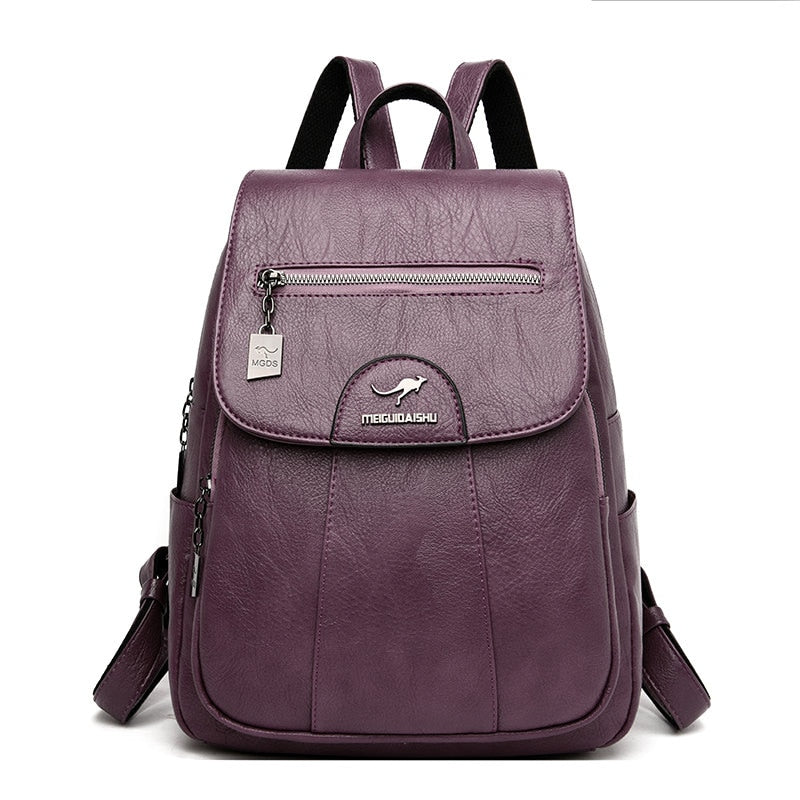 Stylish Women's Everyday Leather Backpack