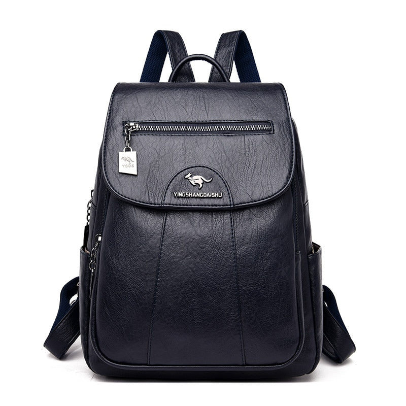 Premium Daily Leather Backpack for Ladies