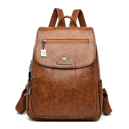 Premium Daily Leather Backpack for Ladies