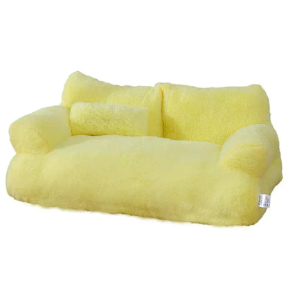 Comfy Pet Bed with Raised Sides for Cats and Dogs