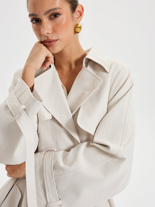 Timeless Double Breasted Trench Coat for Women - OutfitLondon
