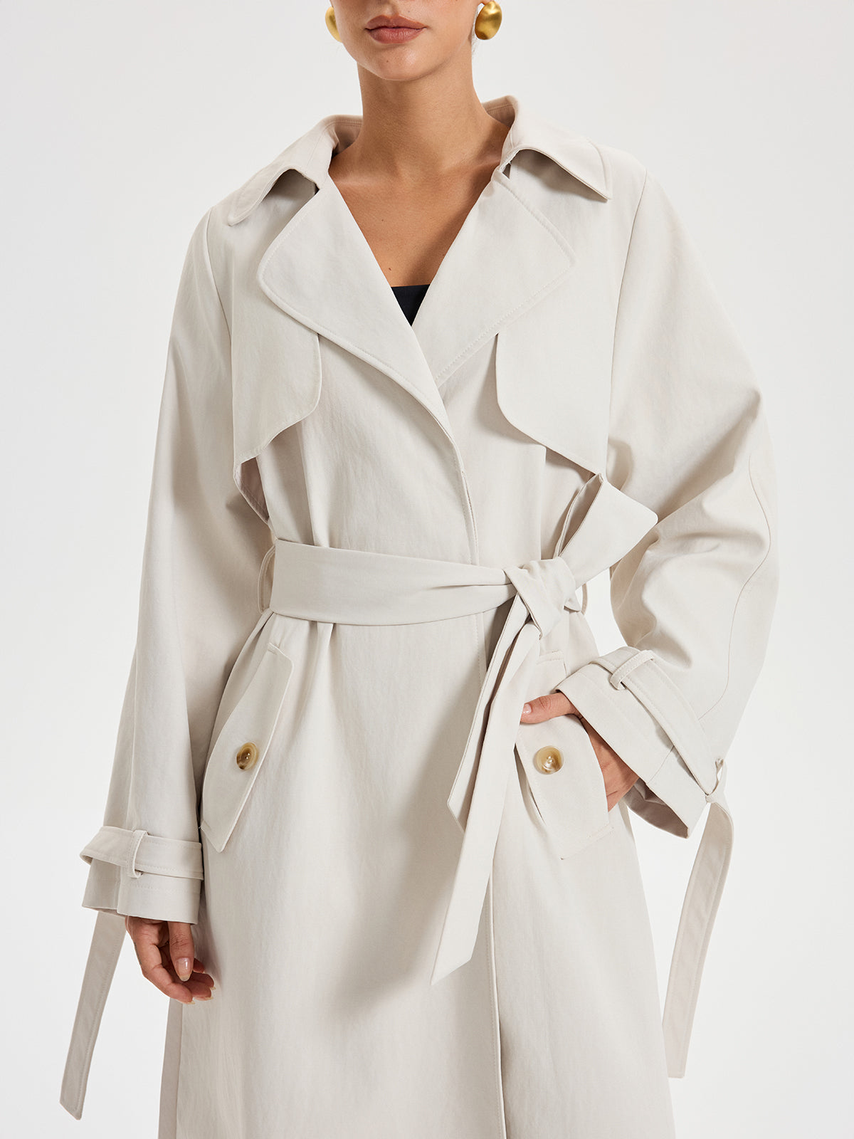 Timeless Double Breasted Trench Coat for Women