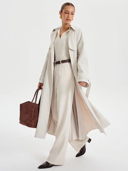 Timeless Double Breasted Trench Coat for Women