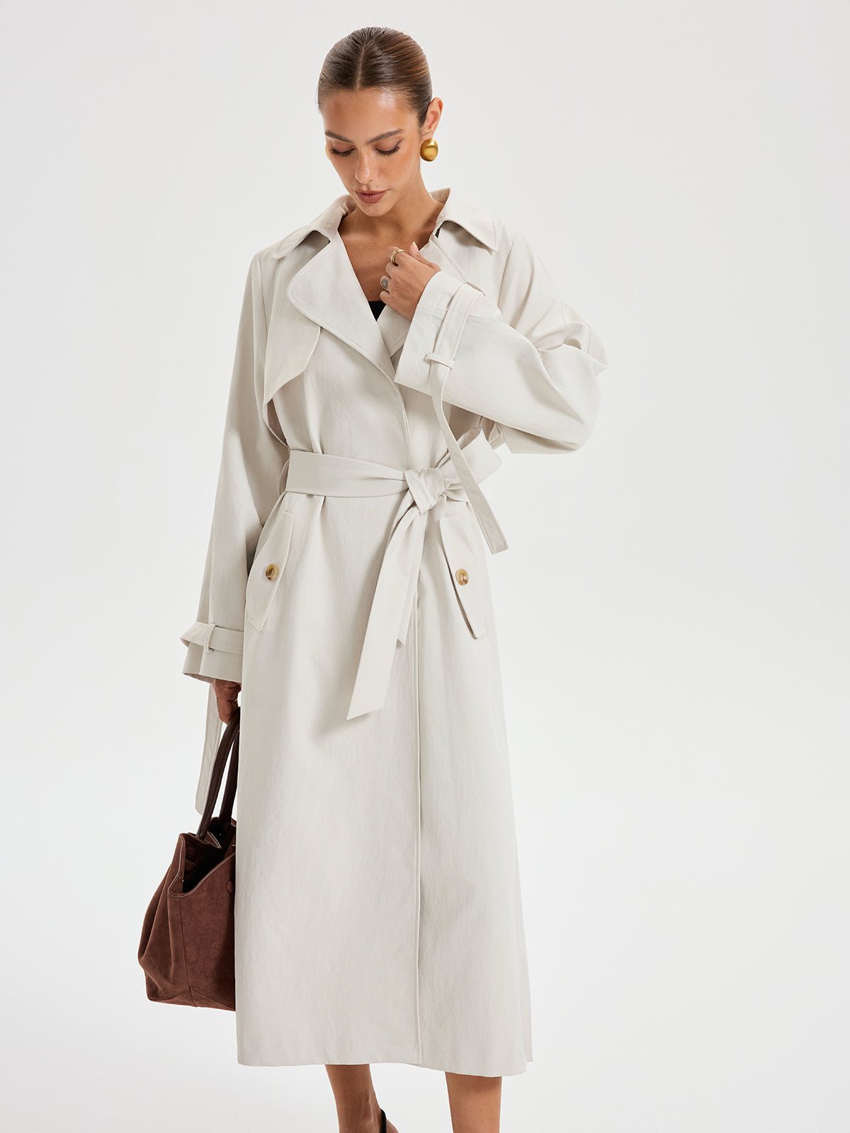 Timeless Double Breasted Trench Coat for Women