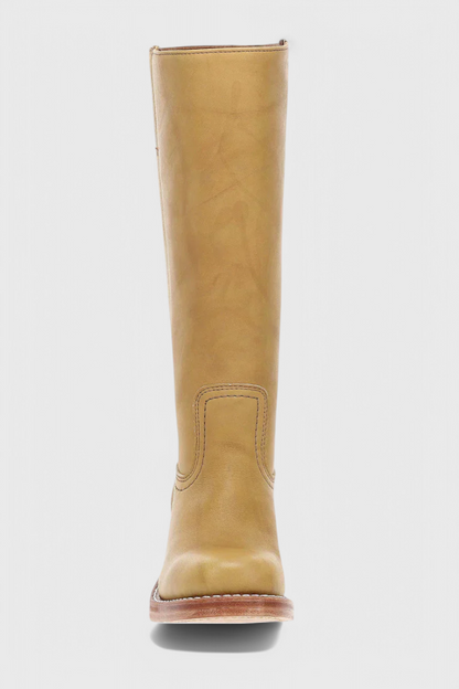 Tall Brown Women's Leather Boots