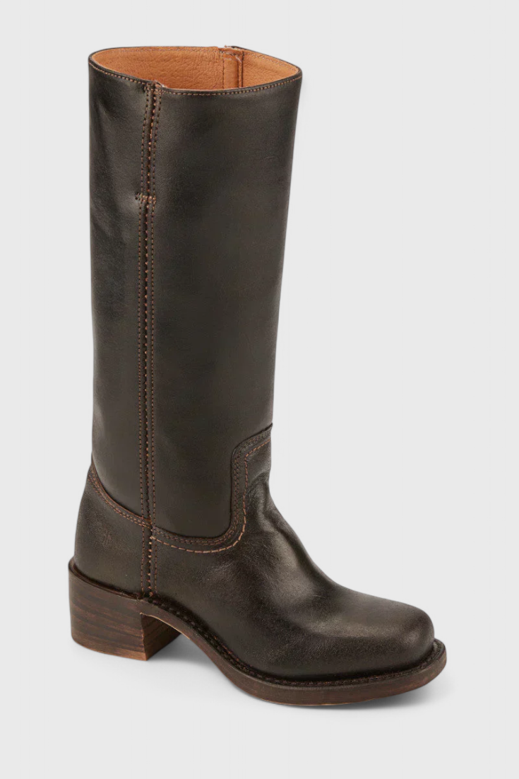 Tall Brown Women's Leather Boots