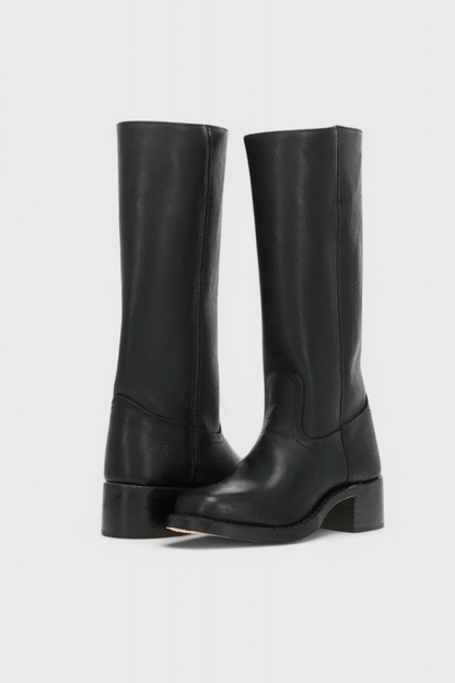 Tall Brown Women's Leather Boots