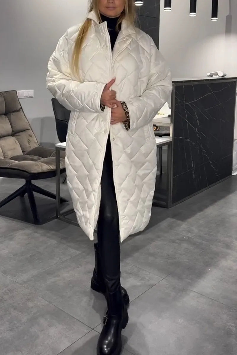 Women's Quilted Longline Coat