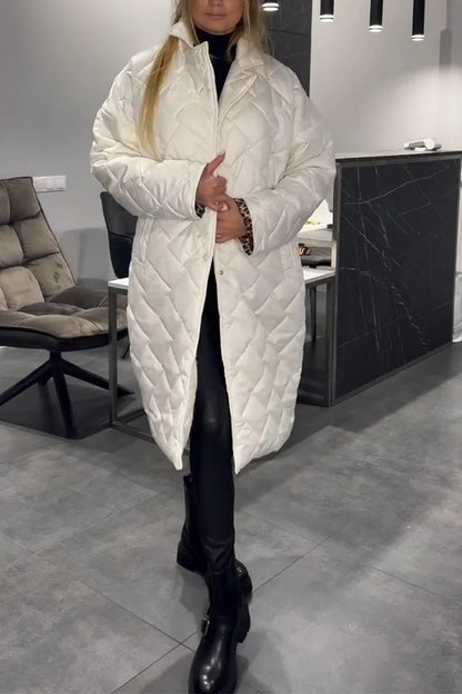 Women's Quilted Longline Coat