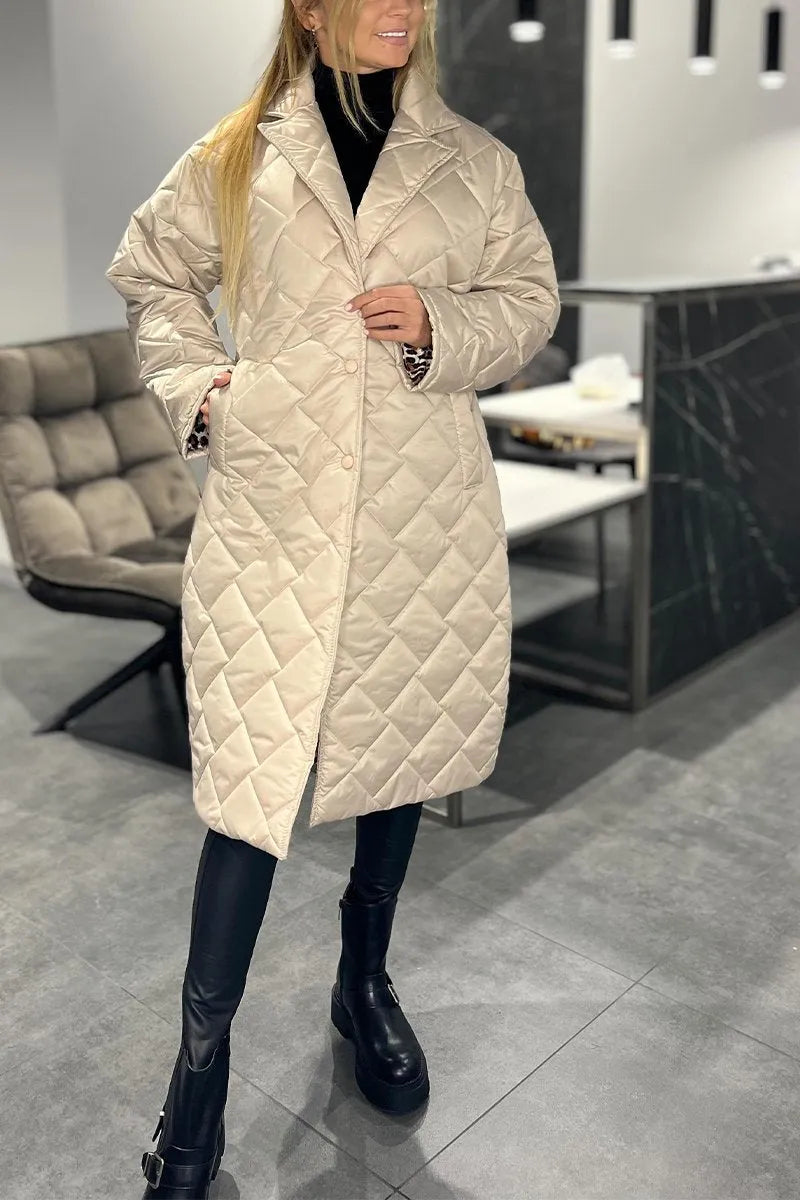 Women's Quilted Longline Coat