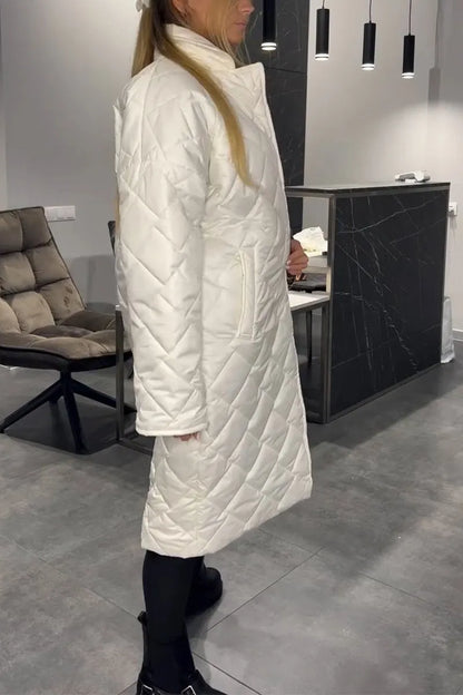 Women's Quilted Longline Coat