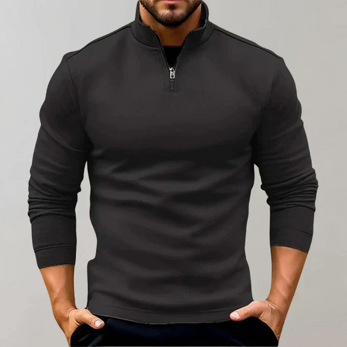 Men's Zip Neck Sweater - OutfitLondon