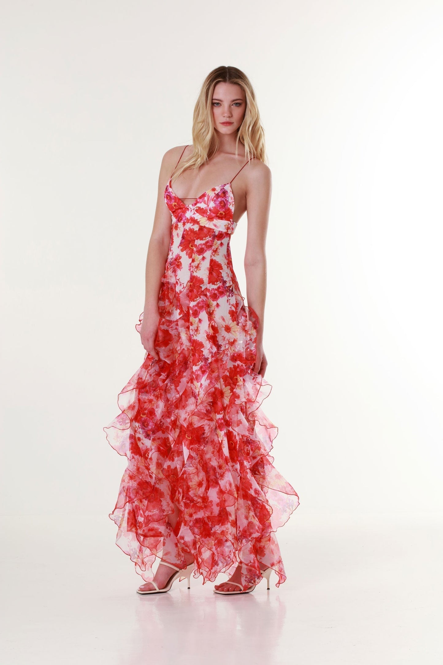 Beautiful Floral Long Dress for Special Events