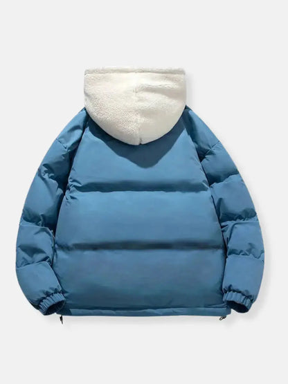 Arvyn Women's Quilted Hooded Winter Jacket Plush Lining
