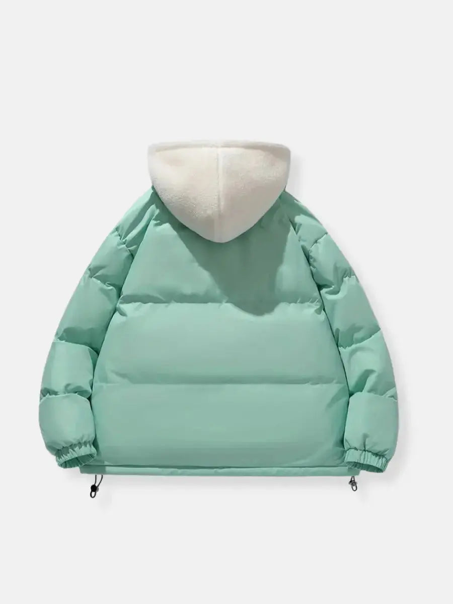 Arvyn Women's Quilted Hooded Winter Jacket Plush Lining