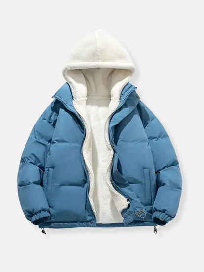 Arvyn Women's Quilted Hooded Winter Jacket Plush Lining
