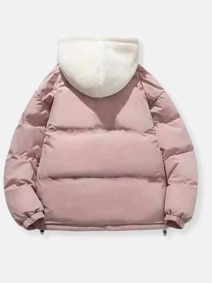 Arvyn Women's Quilted Hooded Winter Jacket Plush Lining