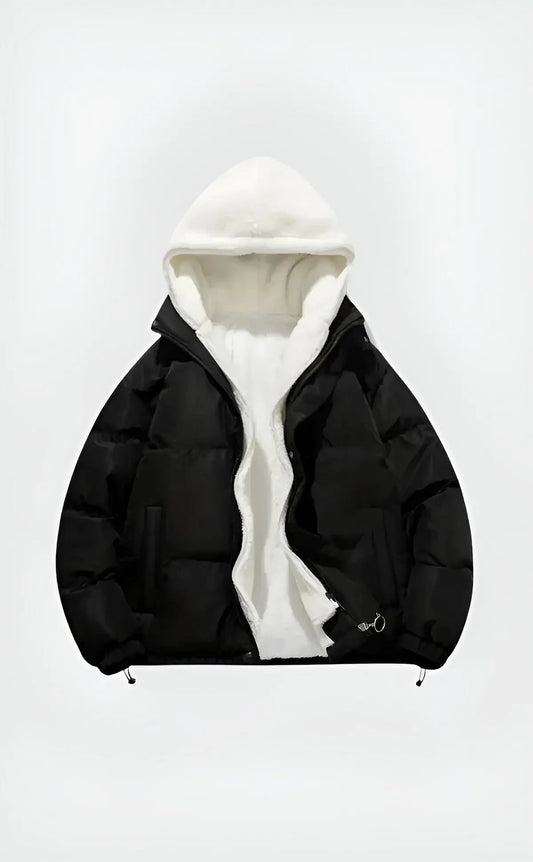 Arvyn Women's Quilted Hooded Winter Jacket Plush Lining - OutfitLondon