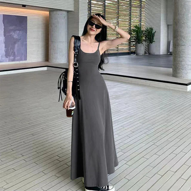 Elegant Flowy Long Summer Dress