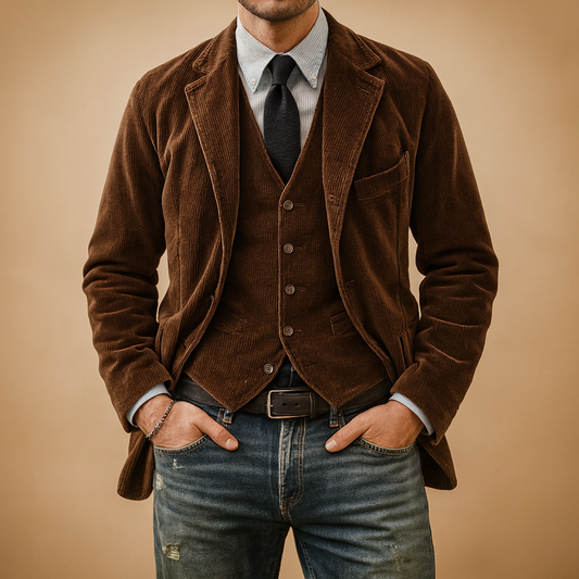 Men's Retro Corduroy Jacket - OutfitLondon