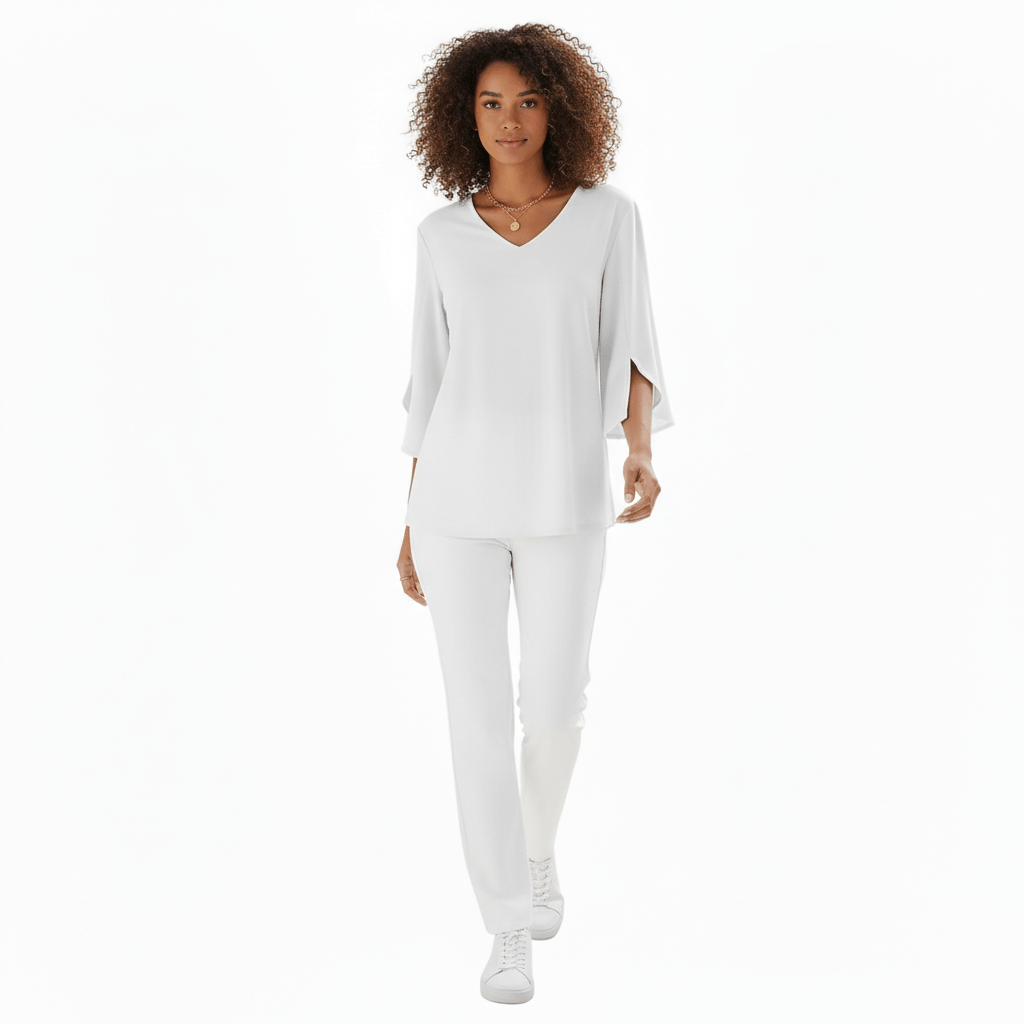 Women's V Neck Casual Short Sleeve Shirt